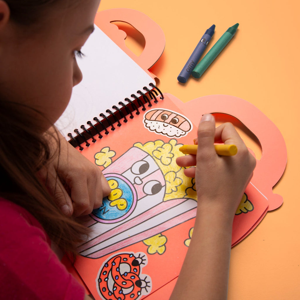 SUPER COLORING & STICKER BOOK YUMMY