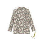 The Printed Turtleneck - Magnolia
